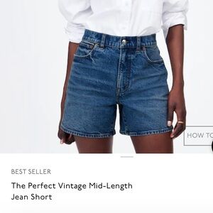 The Perfect Vintage Mid-Length Jean Short